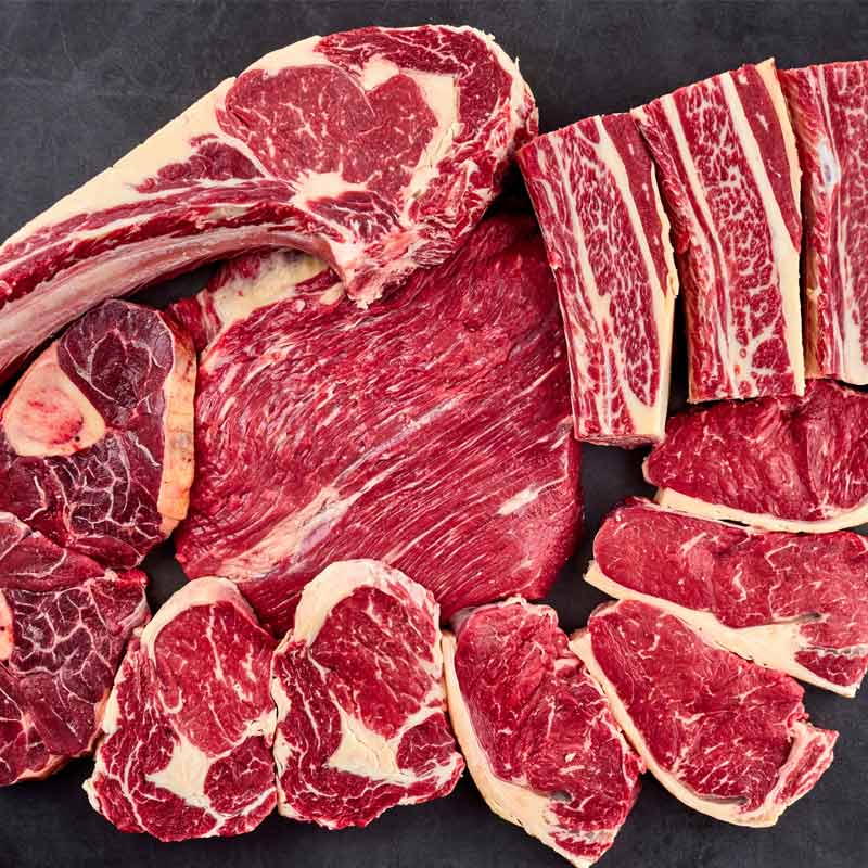 Pack de carne de Angus